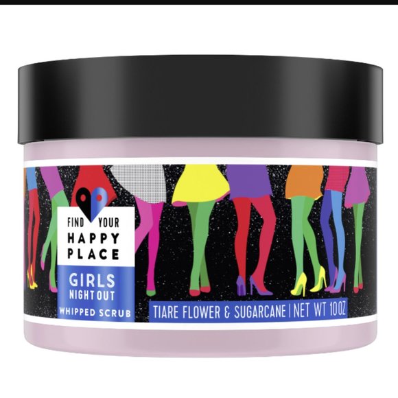 Find Your Happy Place Whipped Body Scrub Girls' Night Out Tiare Flower Sugarcane - Picture 1 of 6
